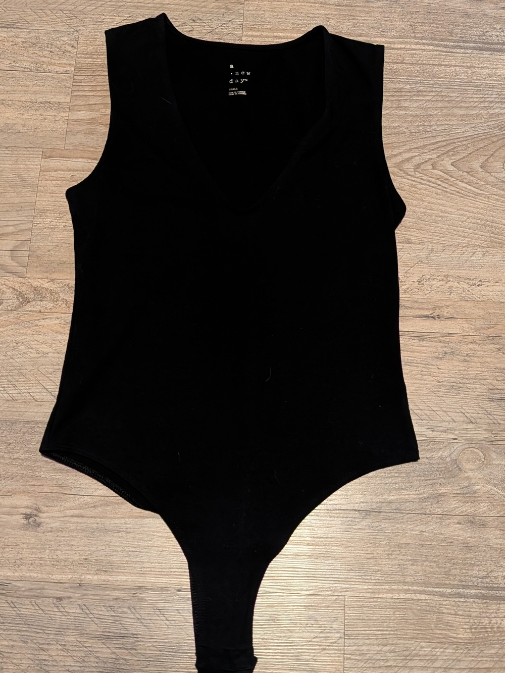 a new day Black V-Neck Sleeveless Bodysuit